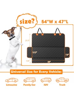 KYD Dog Car Cover for Back Seat Cover Protector Waterproof Dog Seat Covers for Cars, Car Seat Protector for Dogs with 1 Dog Seat Belt, Nonslip Back Seat Cover for Kids, Trucks & SUV  - Image 2