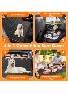 KYD Dog Car Cover for Back Seat Cover Protector Waterproof Dog Seat Covers for Cars, Car Seat Protector for Dogs with 1 Dog Seat Belt, Nonslip Back Seat Cover for Kids, Trucks & SUV  - Image 3