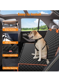 KYD Dog Car Cover for Back Seat Cover Protector Waterproof Dog Seat Covers for Cars, Car Seat Protector for Dogs with 1 Dog Seat Belt, Nonslip Back Seat Cover for Kids, Trucks & SUV  - Image 5
