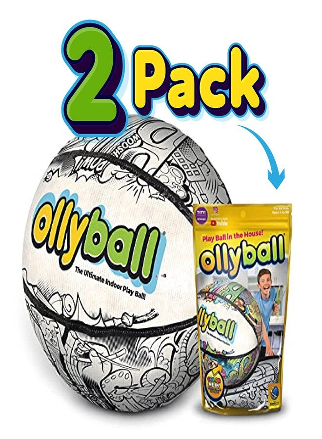 Ollyball - The Ultimate Indoor Play Ball for Kids and Parents!… (Eco Pak Two Pack) - Image 1