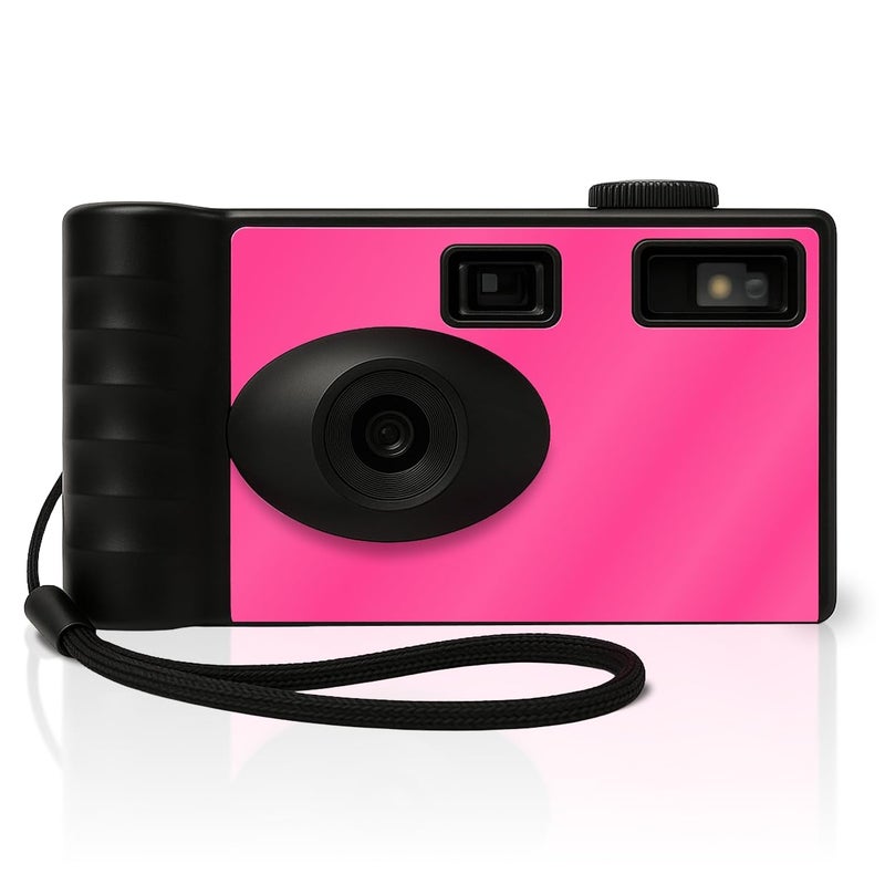 LENSY Screen Free Digital Camera Four Built in Filters Rechargeable 8mp Lightweight FocusFree AutoFlash EasytoUse Reusable Retro FilmStyle Photos Pink - Image 2