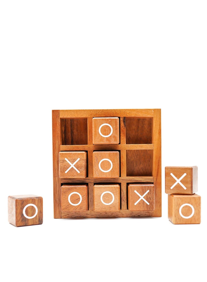 Wooden XO Blocks Board Games,Ideal for Kids Games, Family Games and Game Night for Adults,Farmhouse Decor for Coffee Table Decor and Unique Gifts for All Occasion