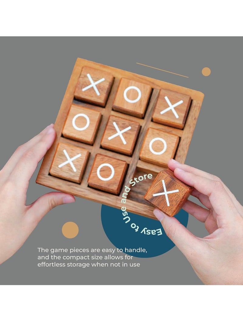 Wooden XO Blocks Board Games,Ideal for Kids Games, Family Games and Game Night for Adults,Farmhouse Decor for Coffee Table Decor and Unique Gifts for All Occasion