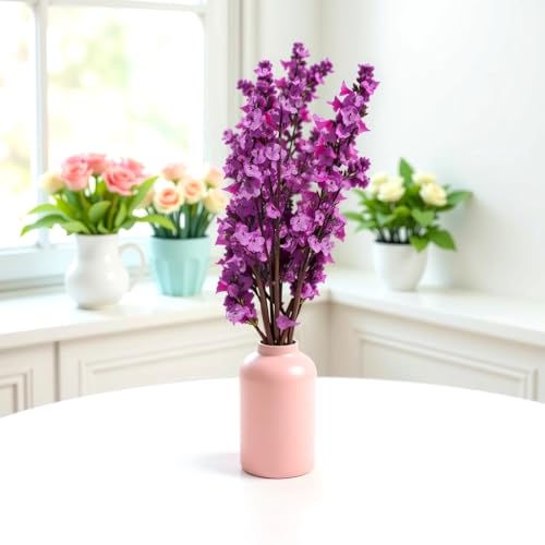 LAQA Baby Breath Gypsophila Artificial Flower Bunch for Home, Living Room, and Table Décor Purple 1 Pc - Image 5