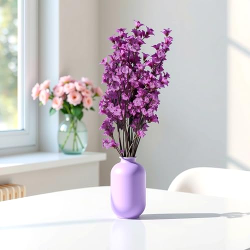 LAQA Baby Breath Gypsophila Artificial Flower Bunch for Home, Living Room, and Table Décor Purple 1 Pc - Image 1