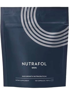 NUTRAFOL Nutrafol Men's Hair Growth Supplements, Clinically Tested for Visibly Thicker Hair and Scalp Coverage, Dermatologist Recommended - 1 Month Supply, 1 Refill Pouch  - Image 1