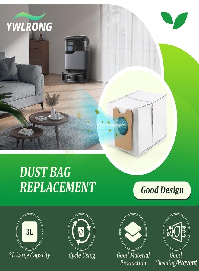 4 قطع لأكياس الغبار البديلة لـ Eufy Omni C20/C10 متوافقة مع أكياس المكنسة الكهربائية الروبوتية Eufy C20/C10 Omni (سعة كبيرة 3.1 لتر) - Image 3