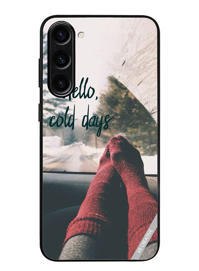 VR CREATIVE Protective Case Cover For Samsung Galaxy S23 Hello Cold Days Design Multicolour - Image 1
