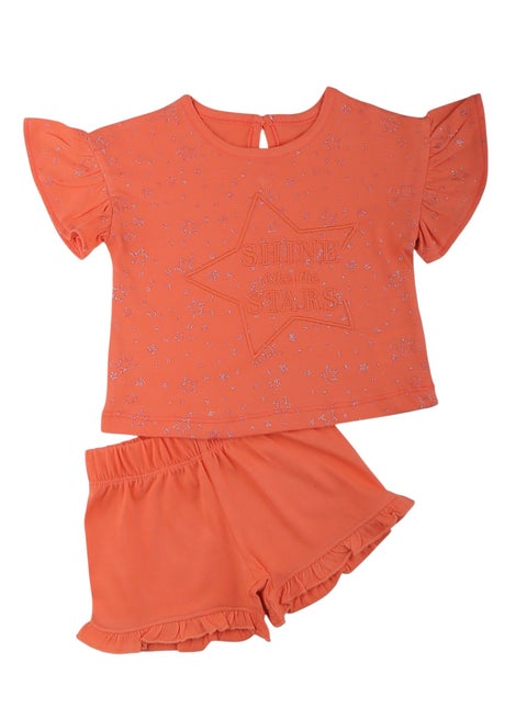 بيجاما صيفي مطبوعة للبنات