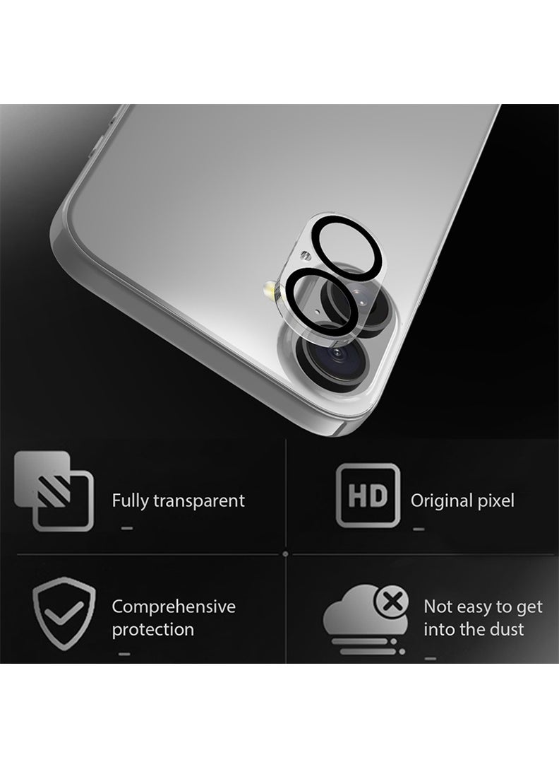 Theodor - Camera Lens Protector for iPhone 16 6.1-Inch and iPhone 16 Plus 6.7-Inch, 9H Tempered Glass, Anti-Scratch, Case Friendly, Does Not Affect Night Shots, HD Clear - Image 1