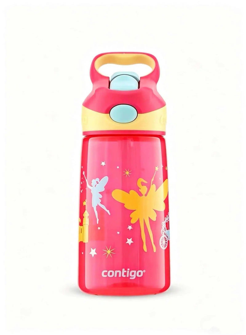 كونتيجو زجاجة ماء مقاومة للاسقاط وعدم التسرب من Contigo Kids سعة 450 مل - خالية من BPA، سهلة الإمساك، مثالية للمنزل والسفر - Image 1