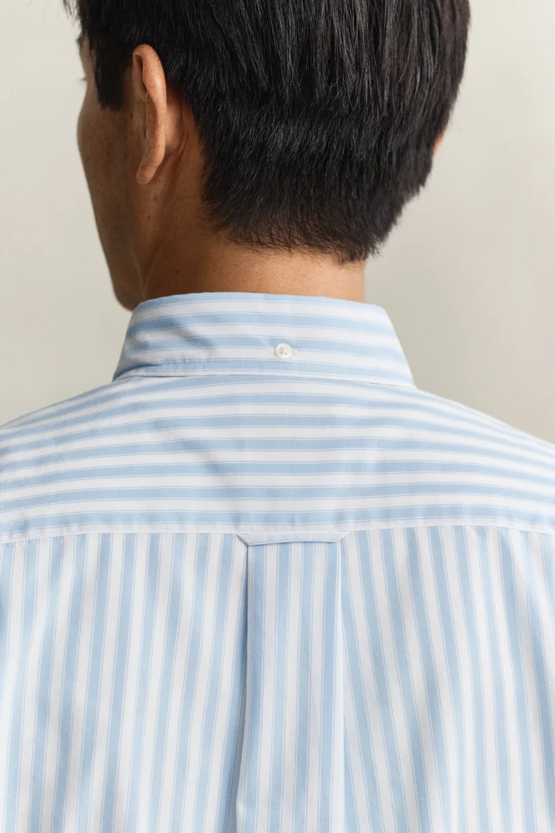 Gant  Regular Classic Poplin Stripe Short SleeveShirt for Men | Best Price UAE