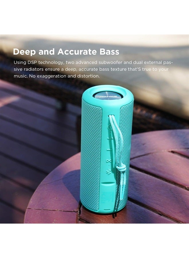 MIATONE Outdoor Waterproof Portable Bluetooth Speaker Wireless - Green - Image 2