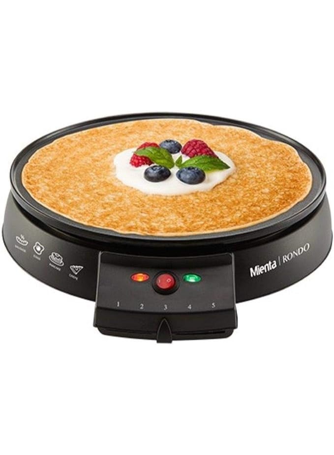 ميانتا - ماكينة روندو لصنع الكريب - CM46109A - قدرة 1000 وات - اسود - Image 1