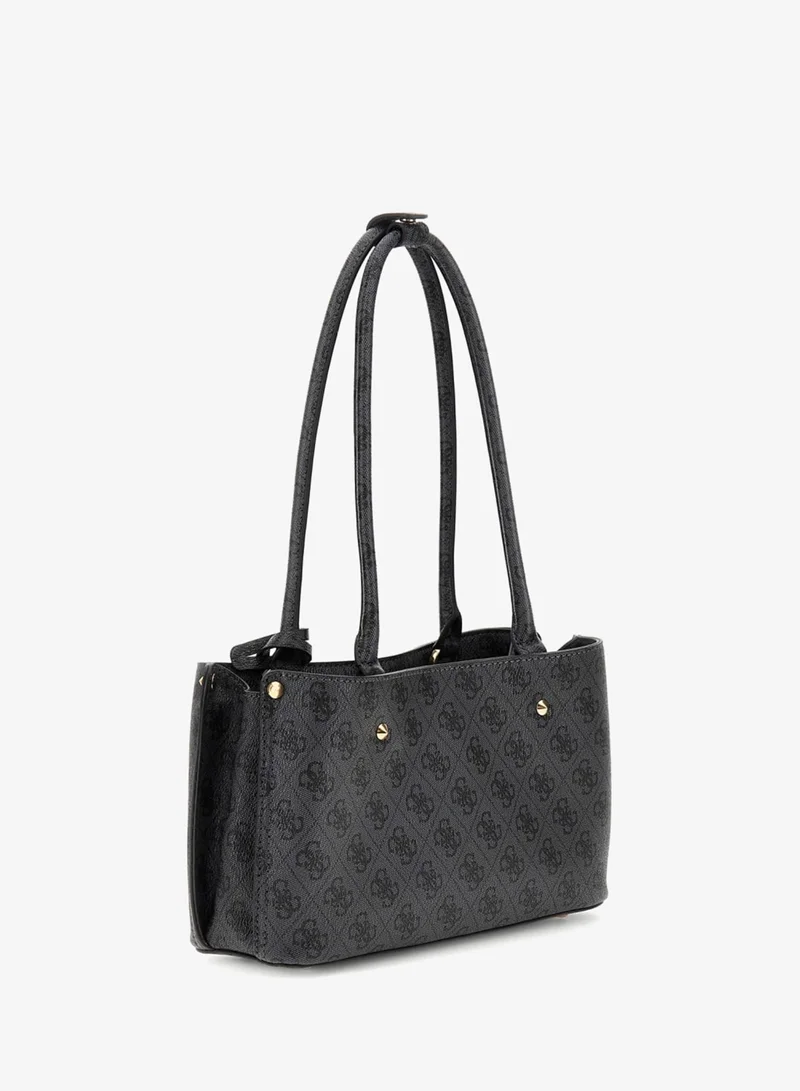 جس Meridian Logo Detail Satchel
