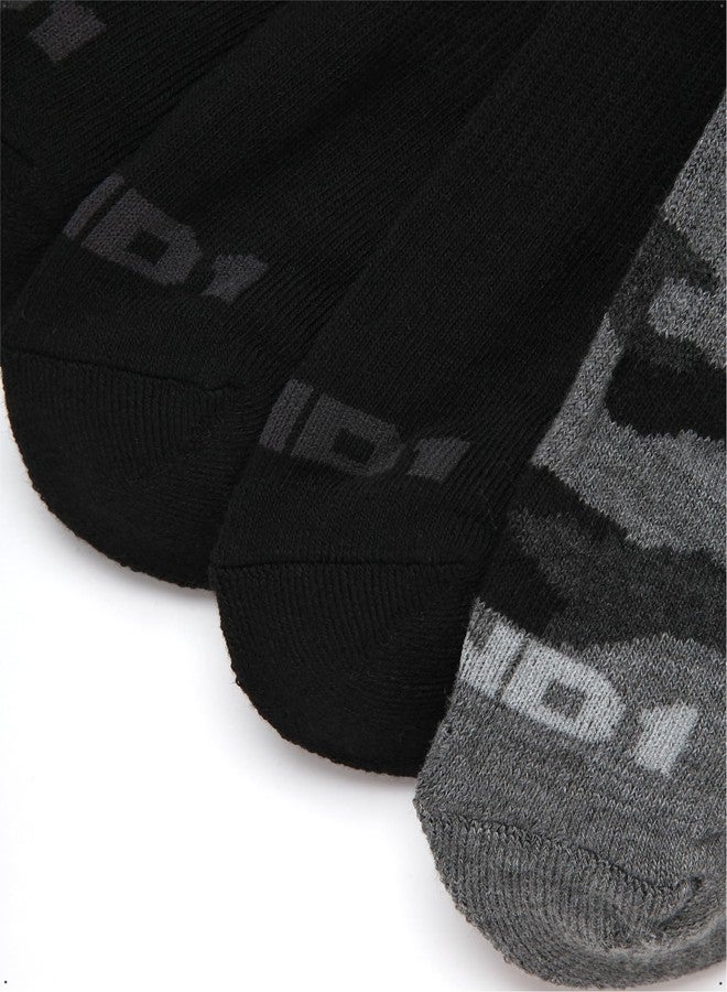 AND1 Men's Socks - Athletic Cushion Quarter Cut Socks (24 Pack), Size 6-12.5, Black Camo - Image 5