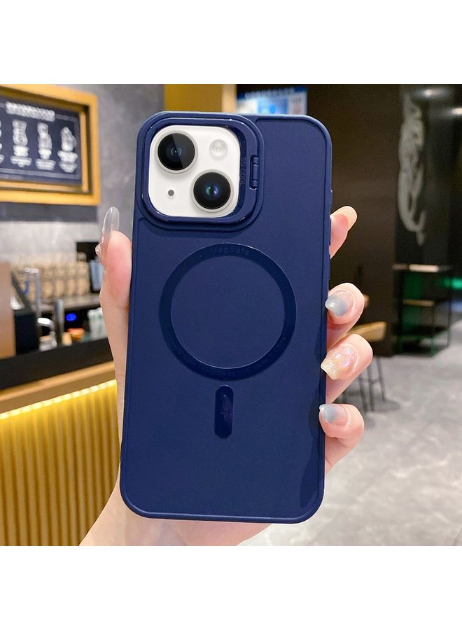 Case Cover For iPhone 14 Plus Magsafe All-inclusive TPU Phone Case Dark Blue