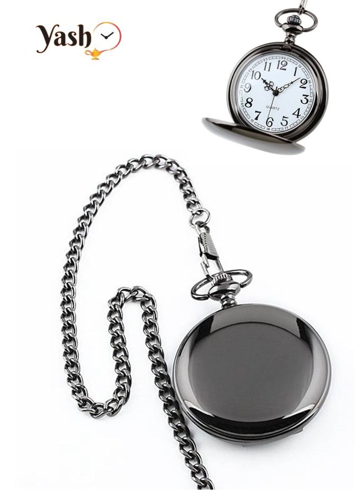 YASH Yash Retro Style I Love You Quartz Pocket Watch For Husband Wife Mom Dad Son Daughter Teacher With Chain And Yash Packaging  - Image 2