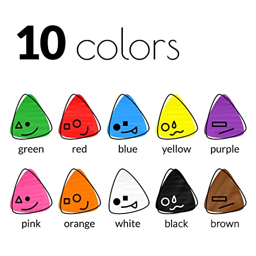 Funcils 10 Liquid Chalk Markers for Blackboard - (10 pack, 6mm Reversible Tip) | Chalkboard Markers Erasable for Window, Glass, Car, Mirror, Wall Calendar - Non Toxic, Washable, Wet Erase Chalk Pens - Image 2