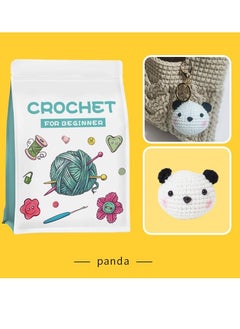 SYOSI Beginners Crochet Kit Adults and Kids with Easy Yarn for Crochet Kit with Step by Step Video Tutorials Complete Set to Make 8 Animal Panda Rabbit Lion and more Stress Relieving Craft Idea Gift  - Image 4