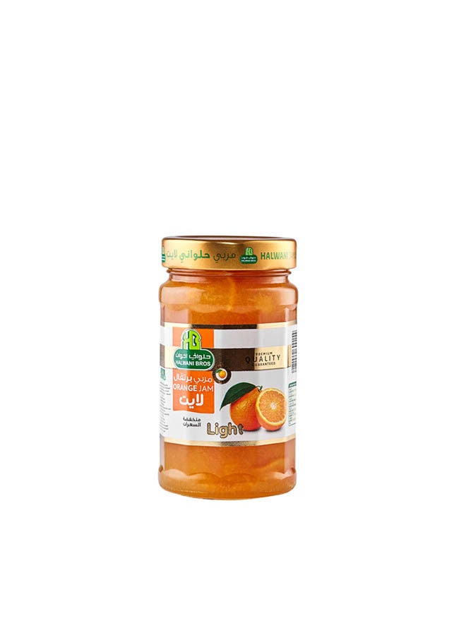 Fruit Preserve Light Diet Orange Jam Glass Jar 340g