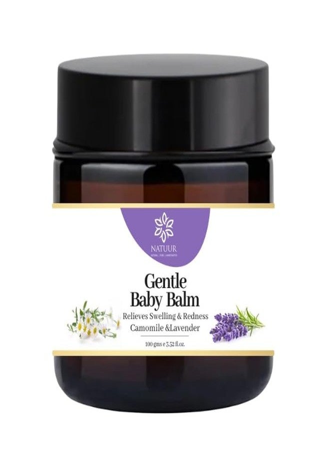 NATUUR Gentle Baby Balm 100g | Ayurvedic Formula for Babies | Relieves Swelling & Redness | Heals & Soothes Sensitive Skin | Chemical-Free | Safe for All Skin Types | Natural & Mild | Daily Use - Image 1