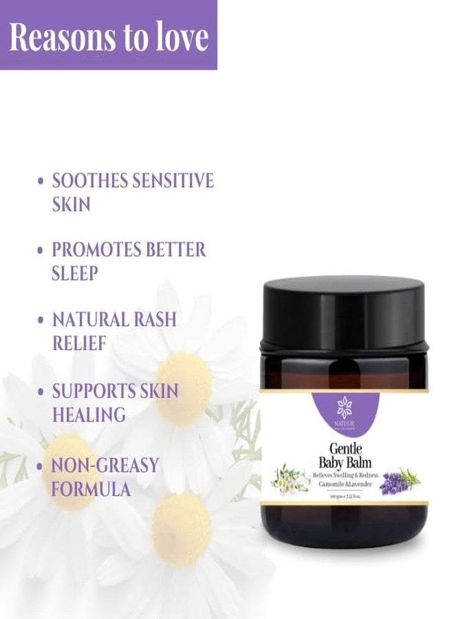 NATUUR Gentle Baby Balm 100g | Ayurvedic Formula for Babies | Relieves Swelling & Redness | Heals & Soothes Sensitive Skin | Chemical-Free | Safe for All Skin Types | Natural & Mild | Daily Use - Image 3