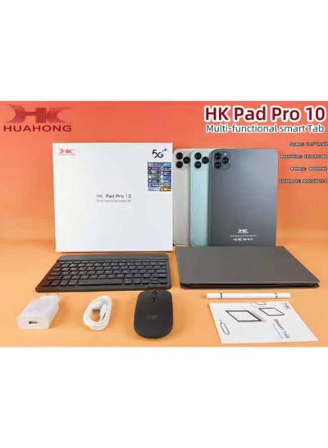 HK Pad Pro 10 | 10.1-Inch Android 15 Smart Tablet PC with Keyboard | Dual SIM | 16GB RAM + 1TB Storage | 8000mAh Battery | 5G Wi-Fi | Large Screen Smart Pad for Gaming, Study, Work & Business - Image 5