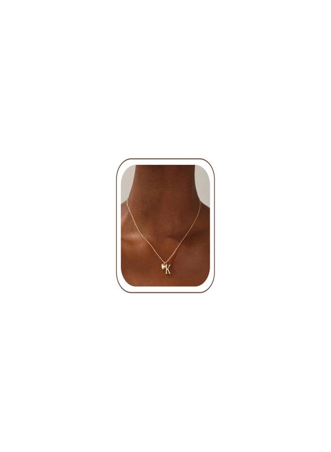 JIAOGE Initial Necklaces for Women - Real Gold Plated Heart Initial Necklaces Dainty Cute Gold Letter A-Z Heart Pendant Necklace Gold Jewelry Birthday Gifts for Women, 16.5"+2", Brass, No Gemstone - Image 1