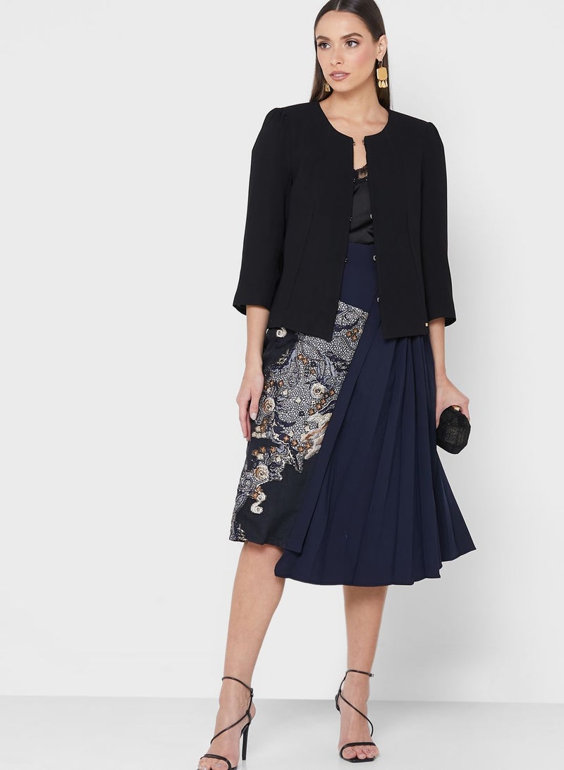 List Printed Tiered High Waist Skirt - Image 4