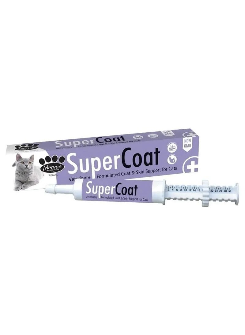 Mervue SUPERCOAT PASTE FOR CATS & KITTENS HEALTHY COAT & SKIN SUPPORT 30 ml 