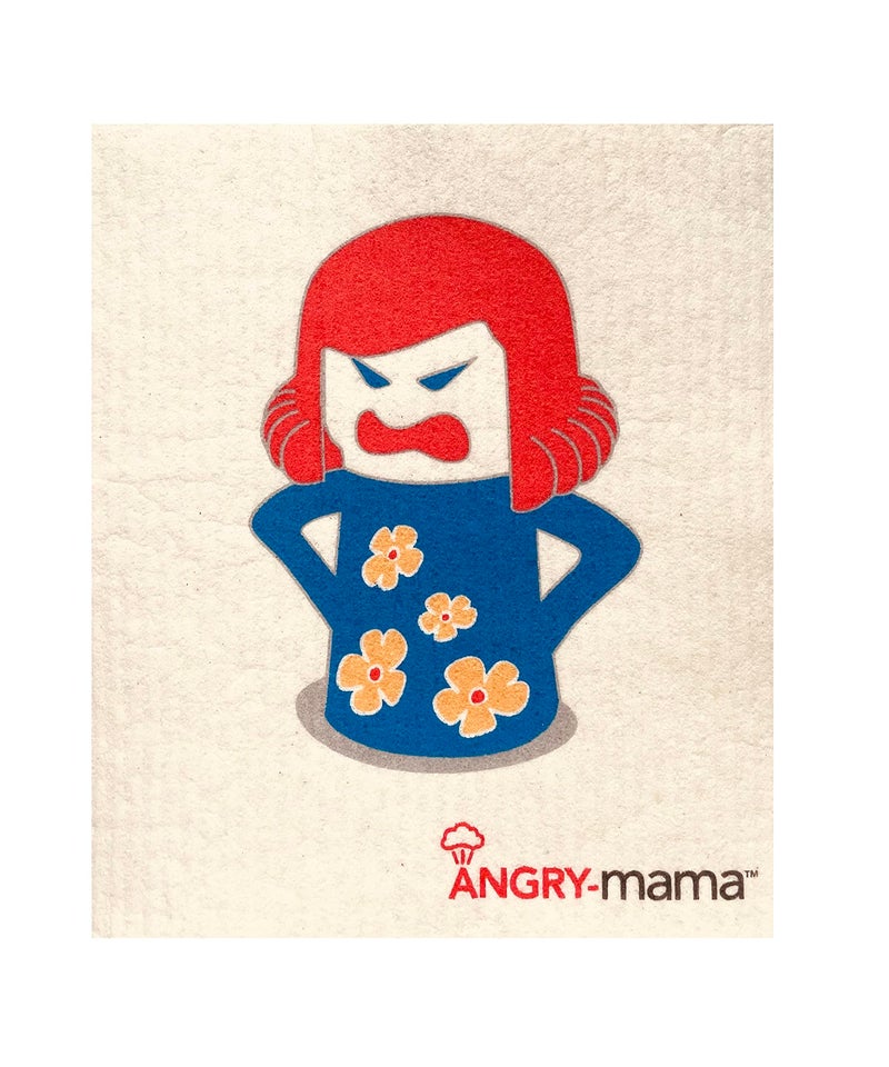 New Metro Design Angry Mama Reusable Wipes, Medium - 6.75" x 8" - Image 1