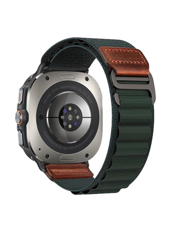 Samsung Galaxy Watch 47mm Compatible Leather Label High-Strength Nylon Loop Strap