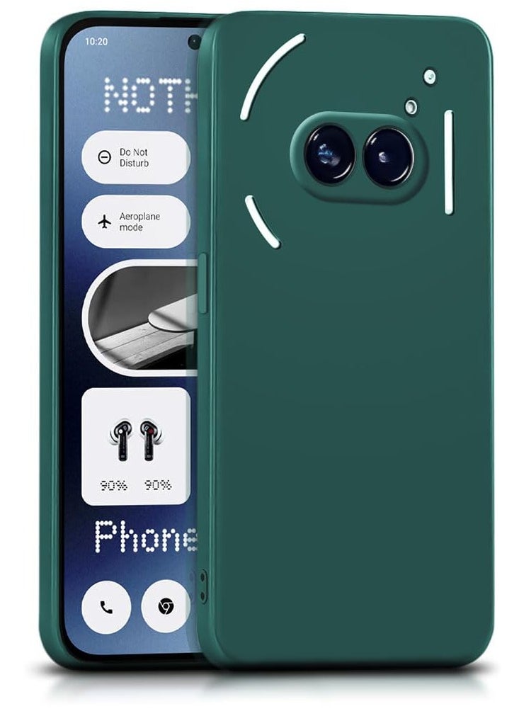 Generic Nothing Phone 2A 5G Slim Ultra Soft Silicone Back Cover with Inner Velvet Fabric Lining and Camera Protection Back Case for Nothing Phone 2A  - Image 1
