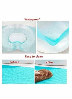 Excefore 6 Pcs Refrigerator Mats,EVA Refrigerator Liners Washable Can Be Cut Refrigerator Pads Fridge Mats Drawer Table Placemats,Shelves Drawer Table Mats,Size 17.6"x11.3",Red/2 Green/2 Blue/2  - Image 3