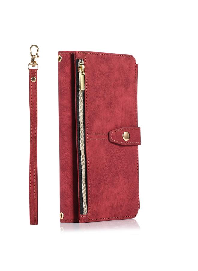 S-TOP Case For Samsung Galaxy A22 5G Dream 9-Card Wallet Zipper Bag Leather Phone Case - Image 2