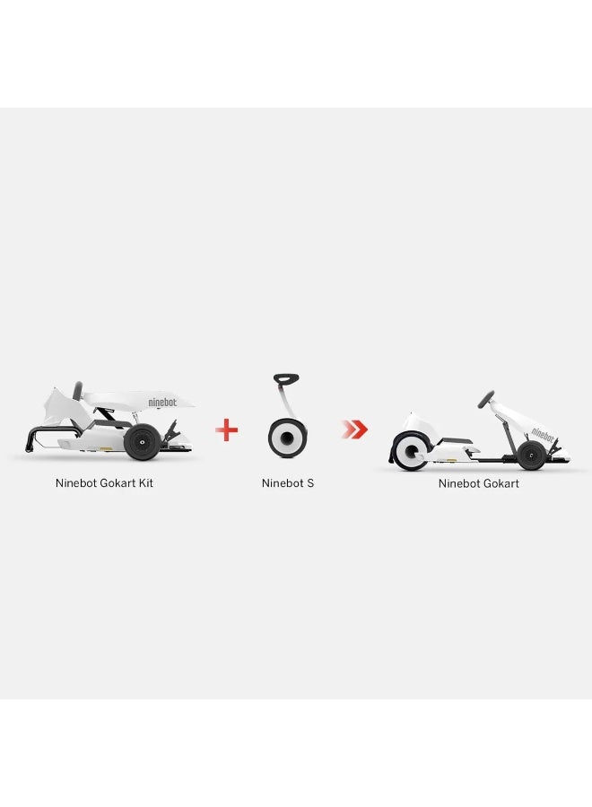 Segway-Ninebot سيجواي ناينبوت جو كارت كيت V2 مع ناينبوت ميني برو V2 | سرعة قصوى 24 كم/ساعة | مدى يصل إلى 15 كم (9 أميال) | هيكل قابل للتعديل | التحكم عبر التطبيق | مقاوم للماء بمعيار IPX4 | مصمم ليناسب معظم المستخدمين | سهل الحمل والتنقل - Image 4