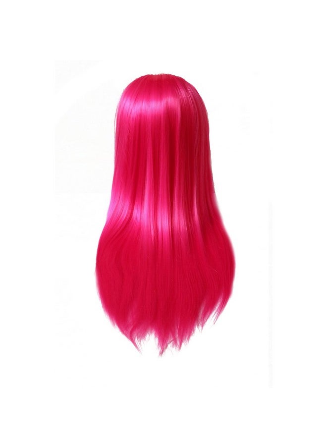 Rapidsflow - Dummy For Face Make Up Practice Hair Dummy For Hair Styling Hair Dummy For Hair Styling Practice Salon Mannequin For Hairstyle Practice (Free Clamp Stand) Magenta& - Image 1