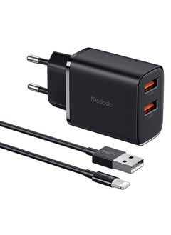 Mcdodo CH-5071 USB-A*2, 12W Network Charger + USB-A To Lightning Cable