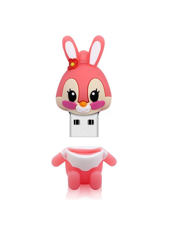 BURAQ Cartoon Bunny Style Silicone USB 2.0 Flash disk, Special for All Kinds of Festival Day Gifts，Pink (4GB)  - Image 3