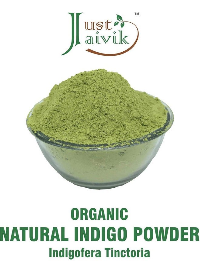 Just Jaivik Organic Indigo Powder For Natural Hair Coloring, 227G - Image 4