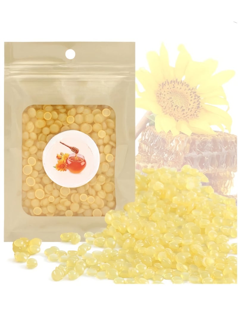 AROAQ Hair Removal Wax Hard Wax Bean Hot Film Wax Beads for Removing Excess Hair on Legs and Other Body Parts (Pack of 10, Each 25g)