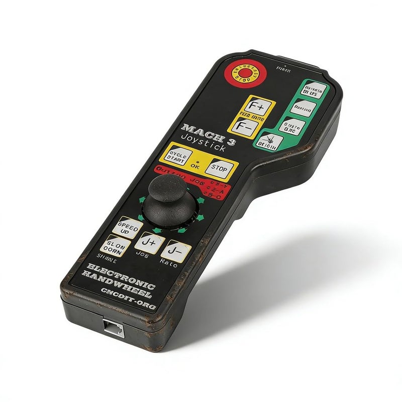 6 Axis CNC USB Breakout Board Manual Controller with Emergency Stop 12V 4 Axis Servo Driver - Image 2