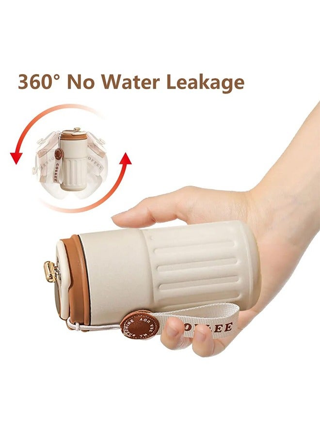 كوب سفر حراري للقهوة مع عرض درجة الحرارة مصنوع من الفولاذ المقاوم للصدأ 316 ومعزول بالتفريغ. - Image 2