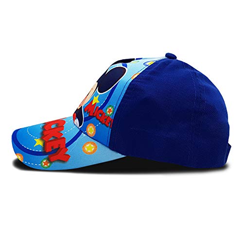 VRITRAZ Polyester Cartoon Character Printed Little Baseball Cap for Kids, Baby Girls & Boys 3-12 Years, Blue - Image 5