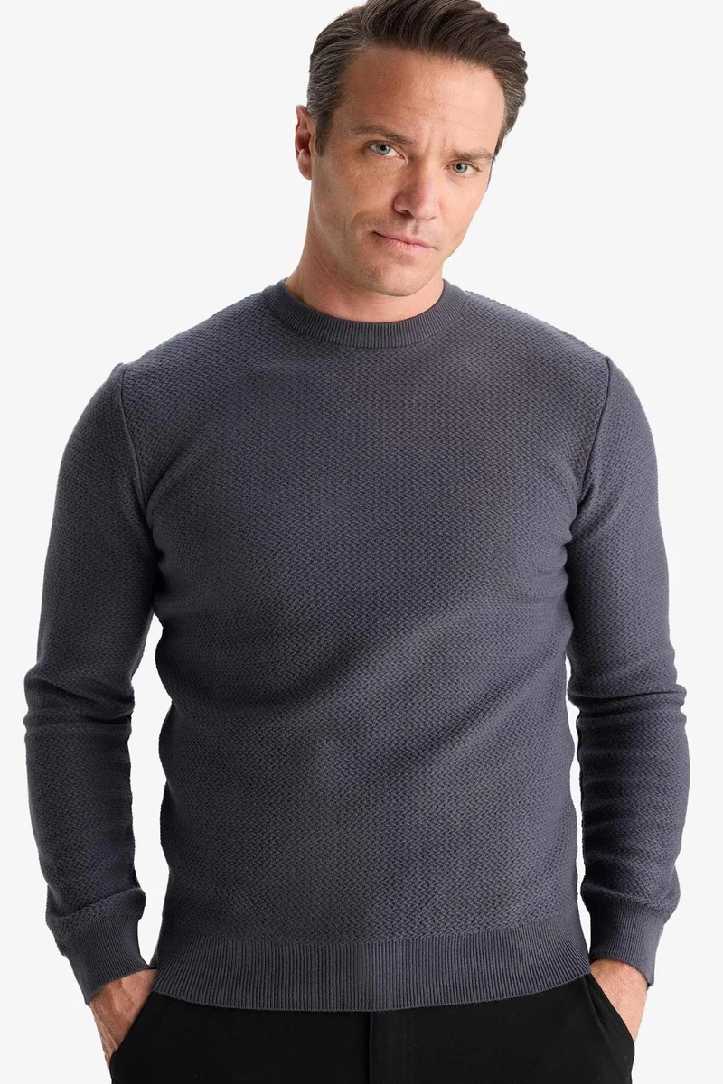 DeFacto Standard Fit Crew Neck Knitwear Pullover
