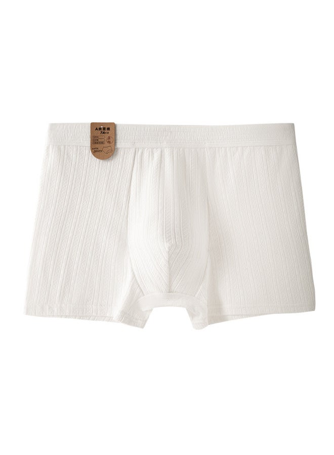 Men's 7a Raw Cotton, Undyed, Non-fluorescent, 7a Baby Cotton, Pure Cotton Crotch, Men's Pure Cotton, Antibacterial, Refreshing