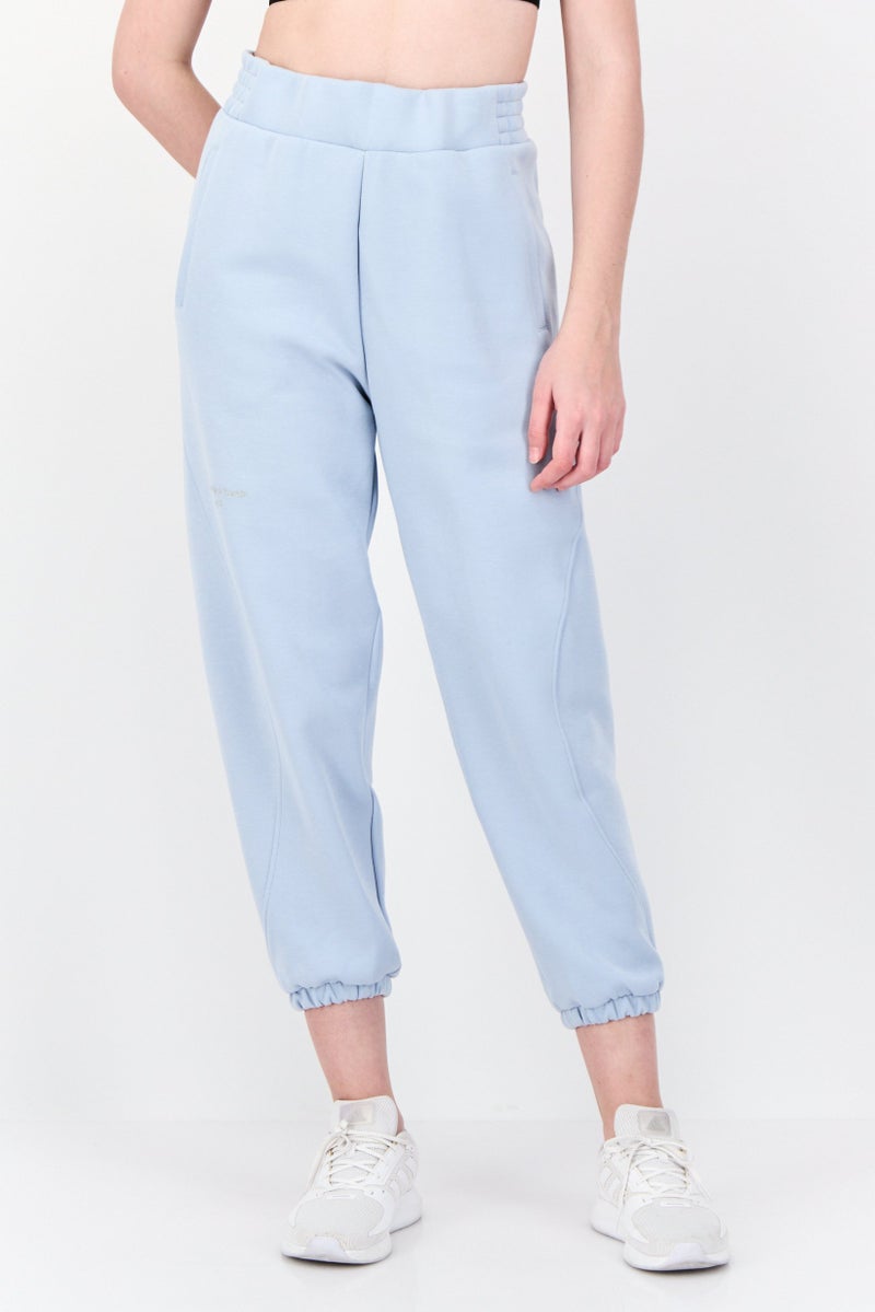 Adidas Women Sportswear Fit Embroidered Logo Outdoor Sweatpants, Pale Blue - Image 1