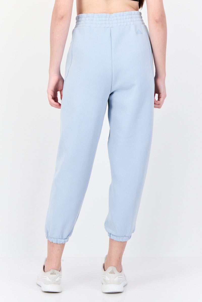 Adidas Women Sportswear Fit Embroidered Logo Outdoor Sweatpants, Pale Blue - Image 3