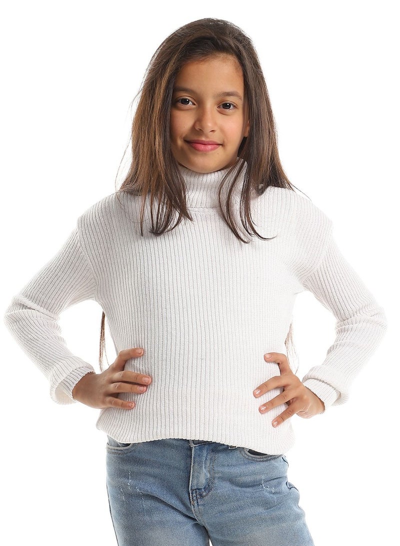 سيزار هاي كول صوف بناتي برقبة عالية - Image 2